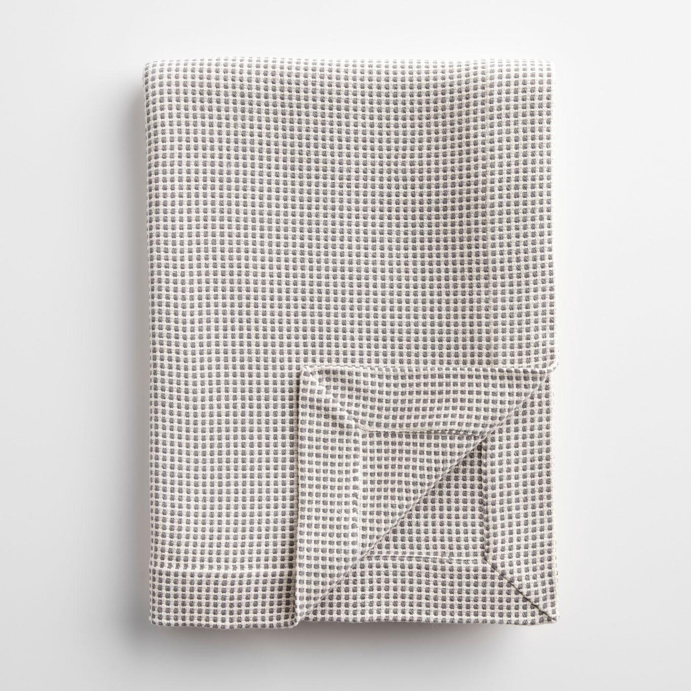 Dobby throw blanket top
