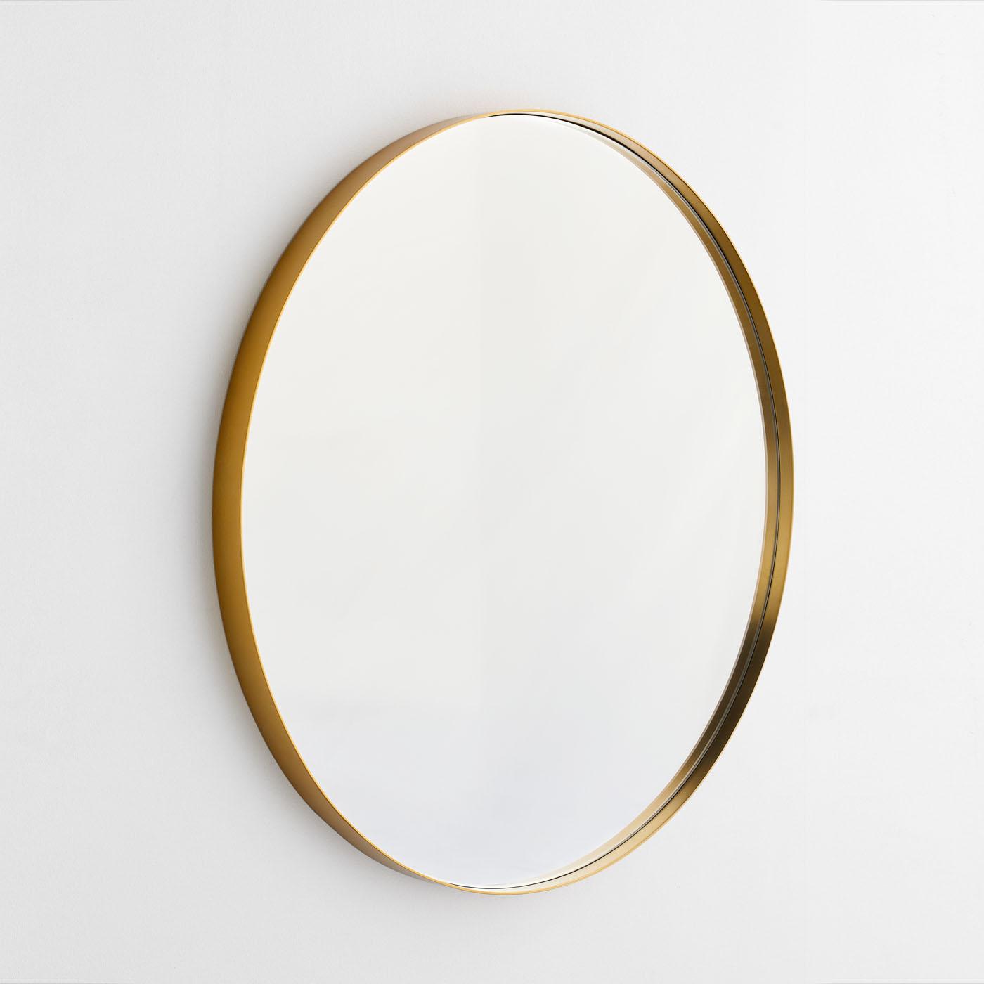 Brass Round Mirror