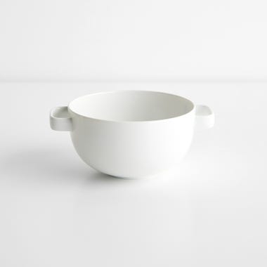 Moon White Cream Soup Cup