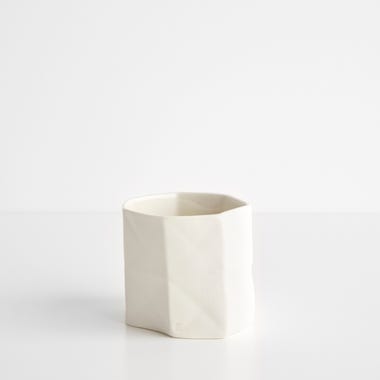 Origami Natural Small Vase