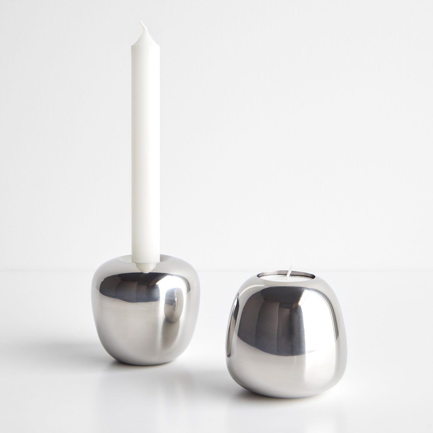 Ora Steel Candleholders