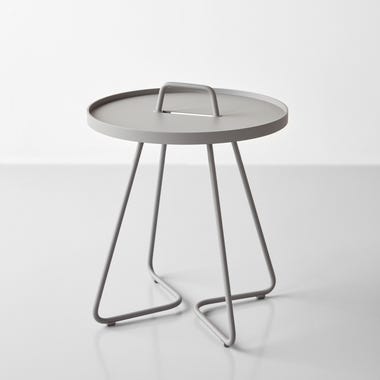 On The Move Light Gray Side Table