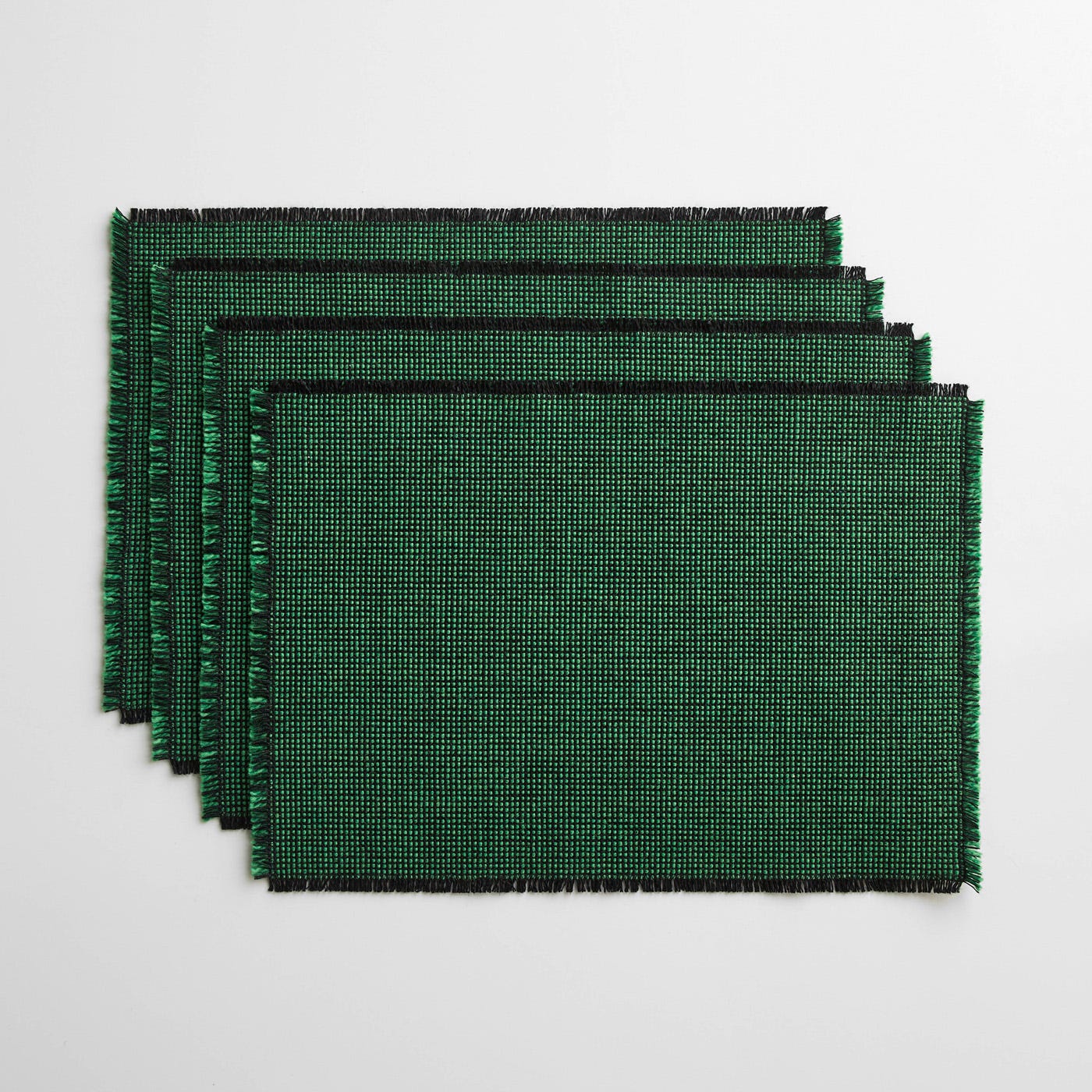 Check Green Placemats Set of 4