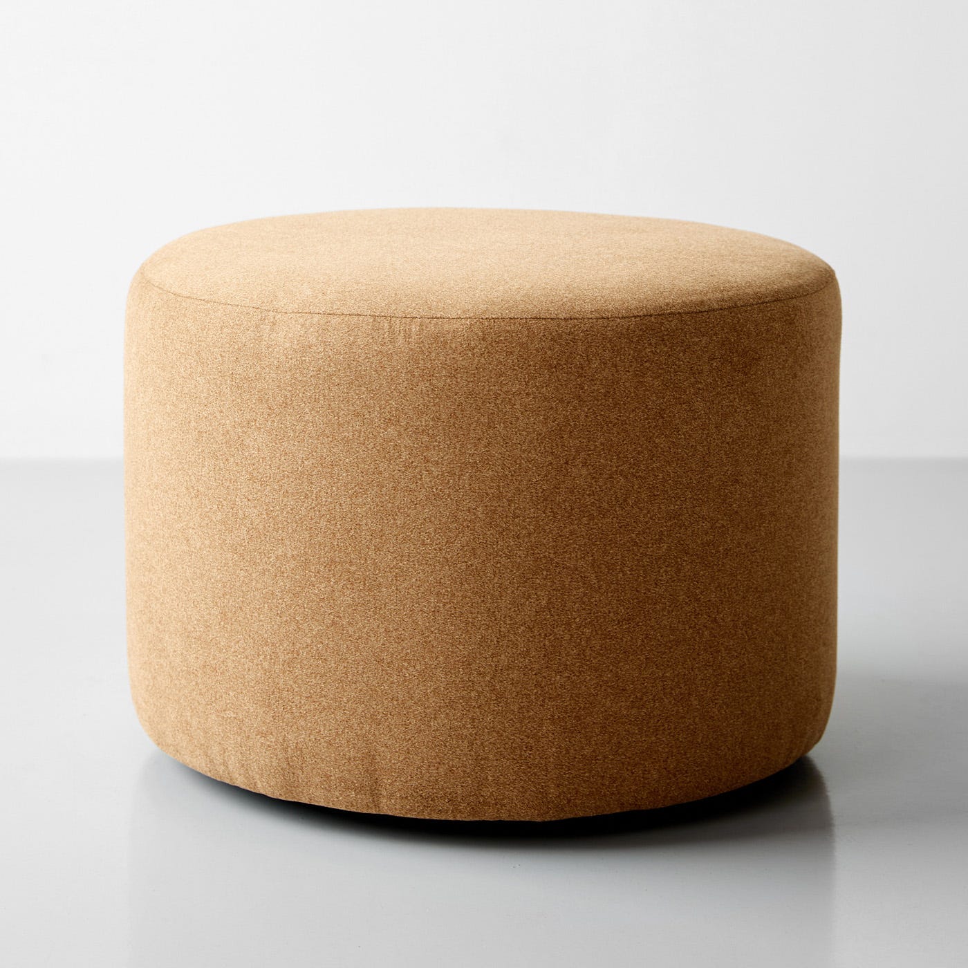 Cylinder Heathered Brown Ottoman Unison