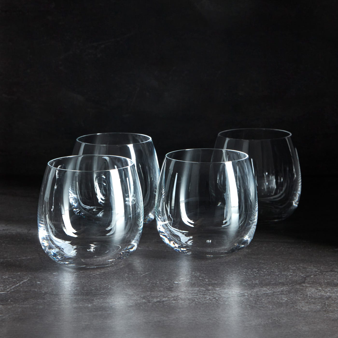 LSA Borough Stemless White Wine Glasses