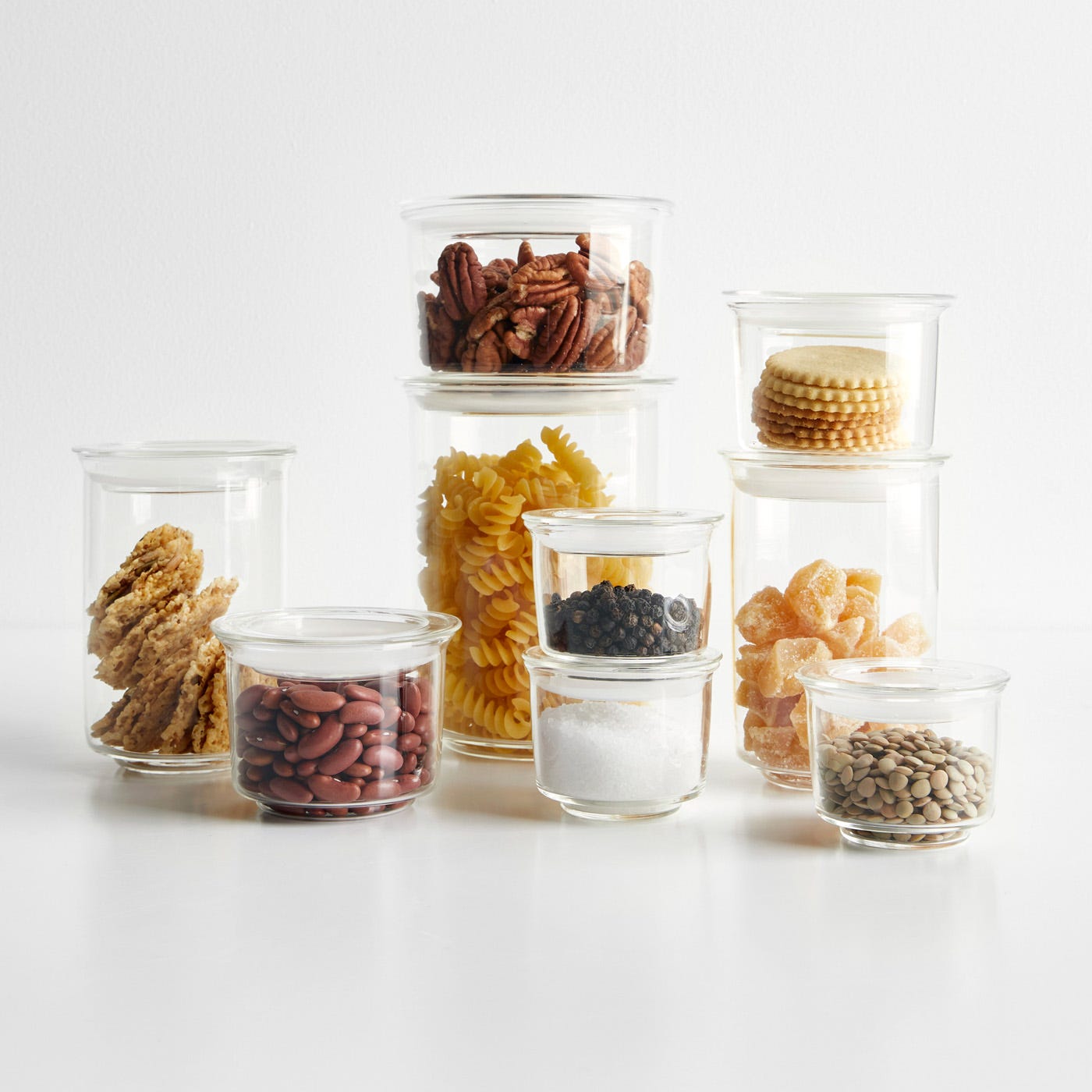 Cast Glass Canisters