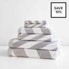 Milano Gray Towel 6pc Bundle
