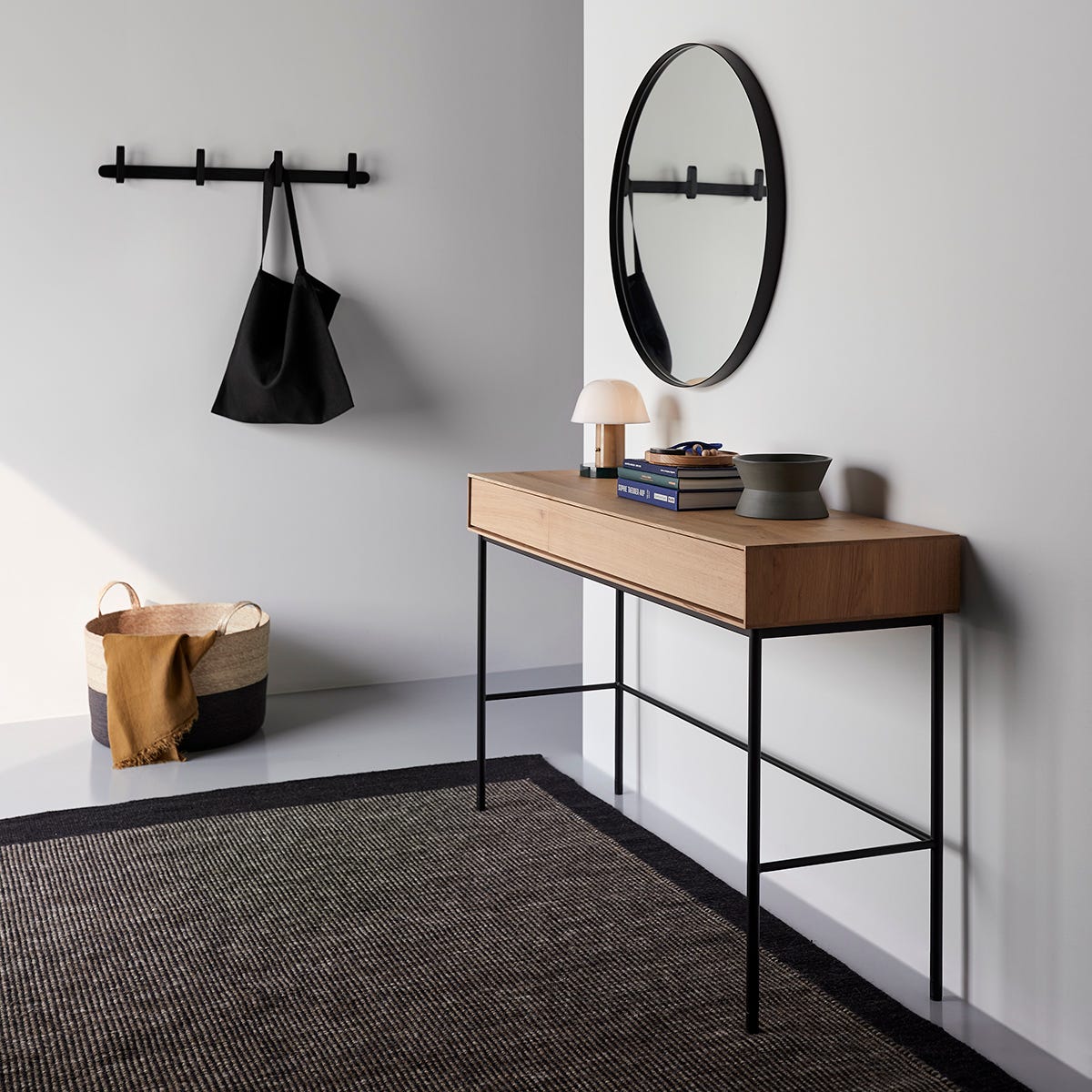 Hoop Black Coat Rack Unison